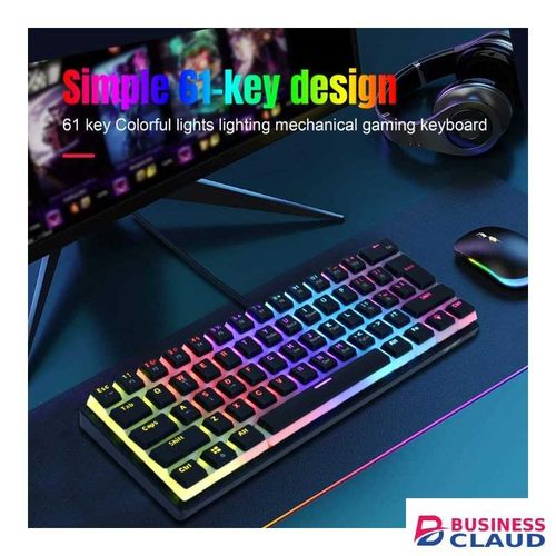 Wired mechanical feel 60% RGB backlit keyboard