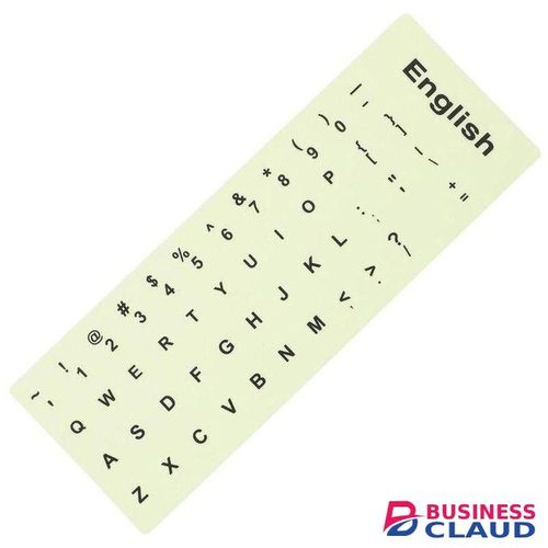 English Luminous Keyboard Stickers Glow in The Dark Language Letter Protective Film Alphabet Button Layout for Laptop PC