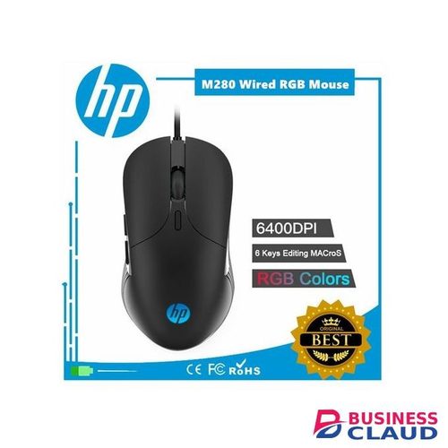 HP M280 WIRED OPTICAL GAMING MOUSE - 6 KEYS BUTTONS