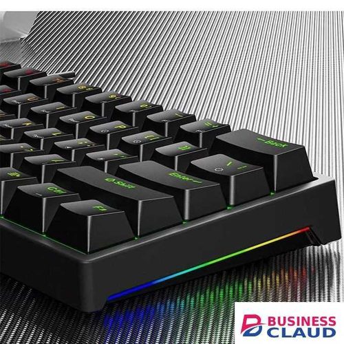 61 key proffessional LED backlit mechanical gaming keyboard USB wired 60% mechanical keyboard