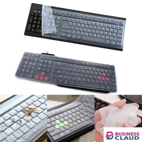Universal Silicone Desktop Computer Keyboard Cover, Transparent Keyboard Protector, Keyboard Skin