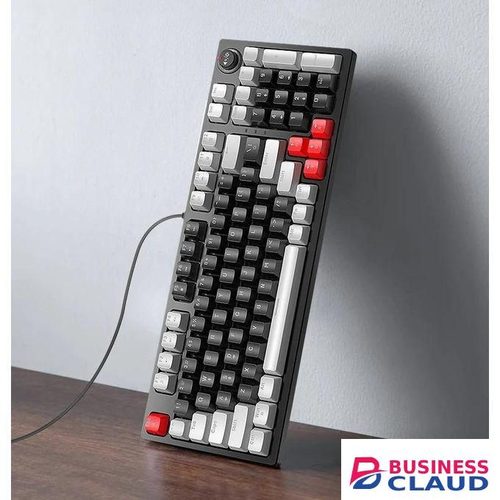 T-WOLF T50 85% Keyboard 97 Keys Hot Swappable Blue Switch Custom Keycap Gaming USB Wired RGB Light Led Mechanical Keyboard