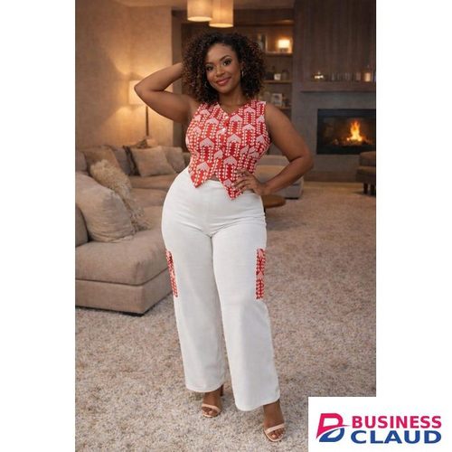 Women’s Printed Sleeveless Top & Wide-Leg Pants Set