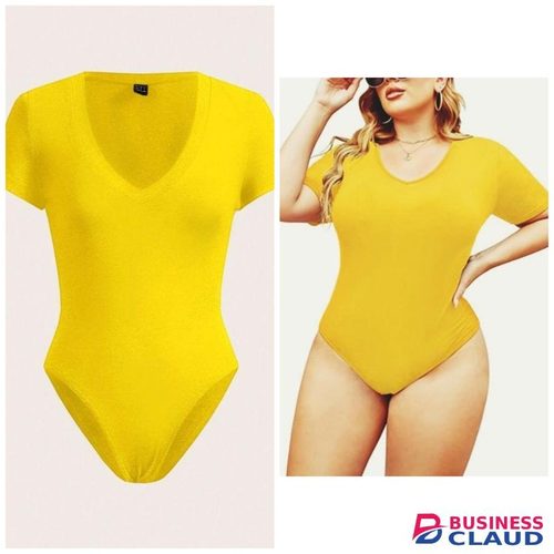 Ladies' Body Suit Tops - Yellow