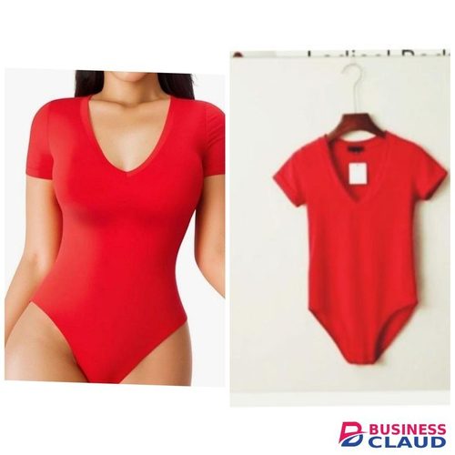 Ladies' Body Suit Tops - Red