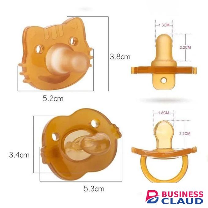 2 Pack Baby Silicone Pacifier Soother Breastmilk-like design No crying for baby Perfect gift for newborns