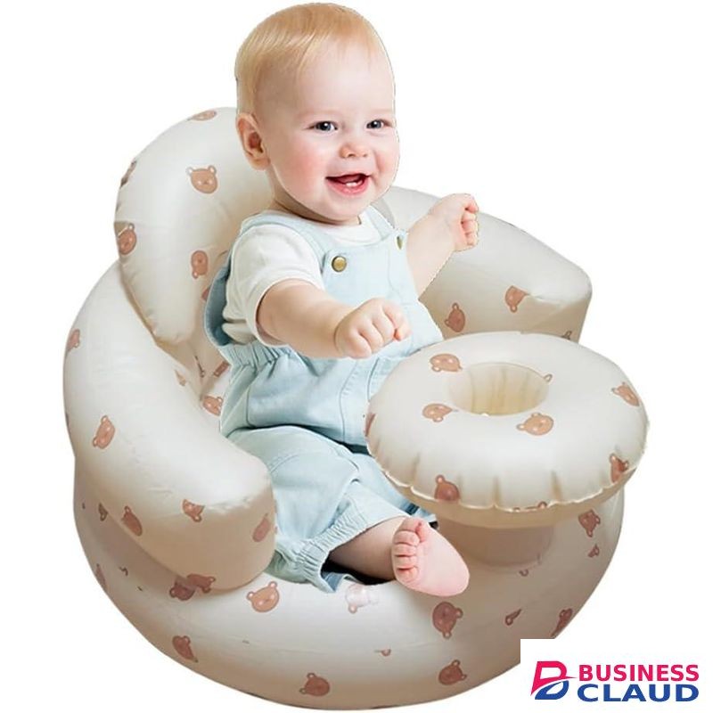 TodyJeyHo Baby Sitting Chair, Inflatable Floor Seat, Portable Infant Back Support Sofa, Shower Gifts for Baby Boys Girls
