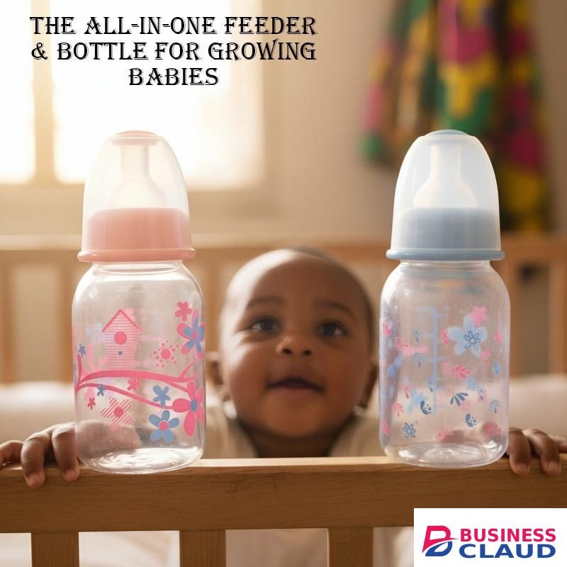 Wide Neck Baby Bottle 2 Pack 125ml - BPA Free Easy to Clean Safe Durable Unbreakable
