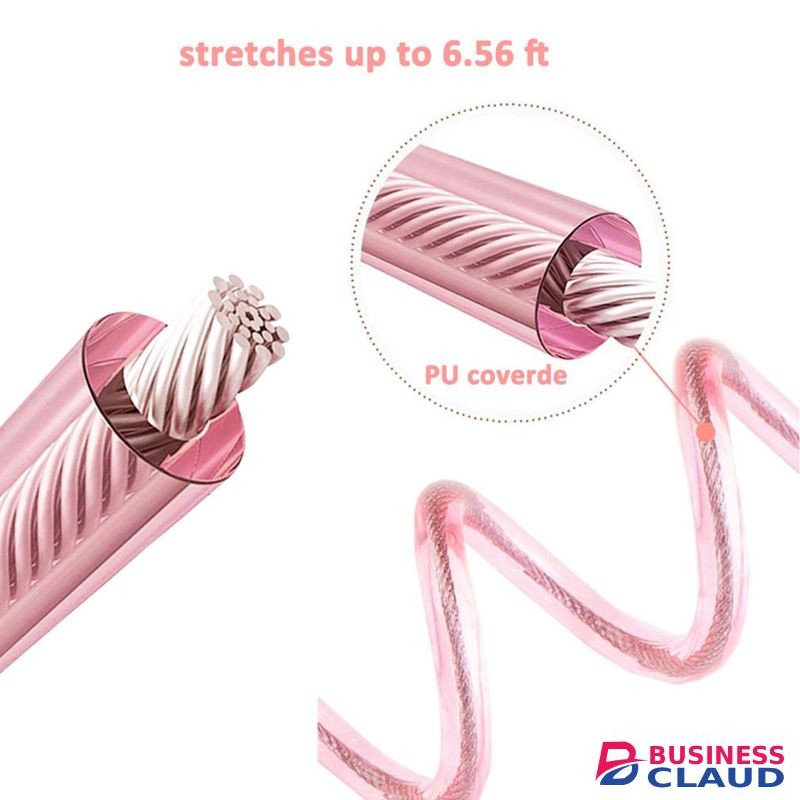 Anti Lost Wrist Link With Key Lock For Kids, 6.56ft (Pink)