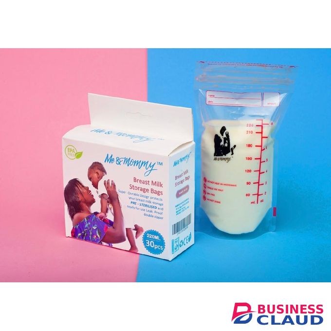 Me & Mommy BPA Free Breastmilk Storage Bags- 30 Pieces-220ml Each