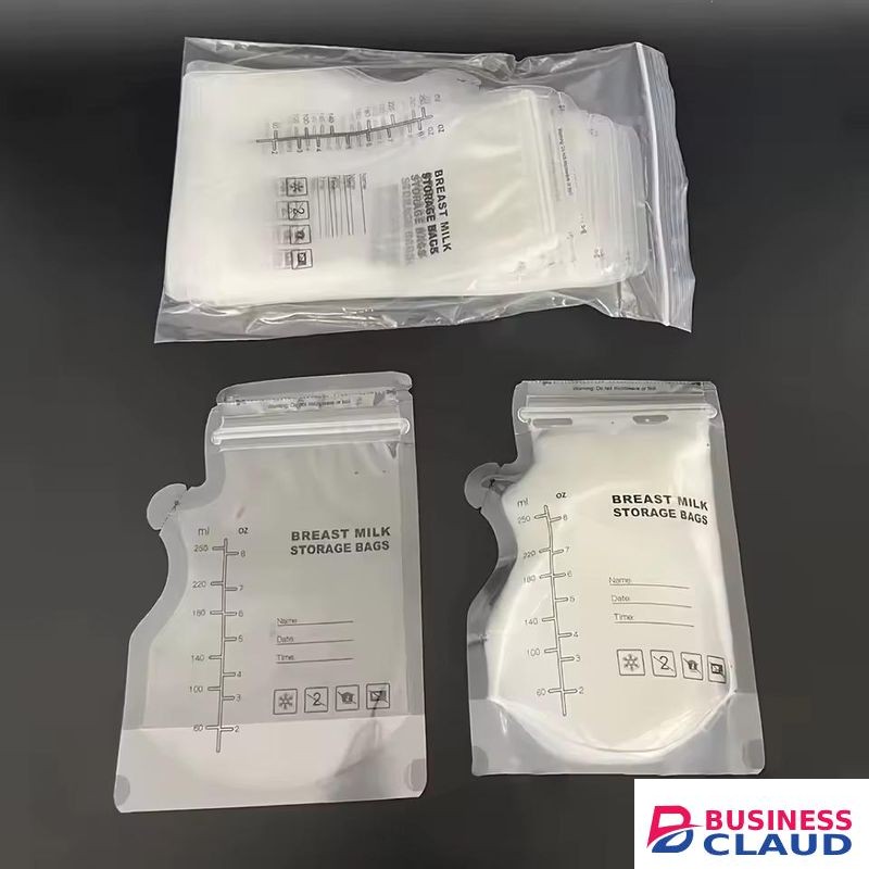 Breastmilk Storage Bags 30PCS Leakproof, Fast Freeze, Breast Milk Protection Pre-Sterilised Portable Baby Milk Storage Bag 100% BPA-free