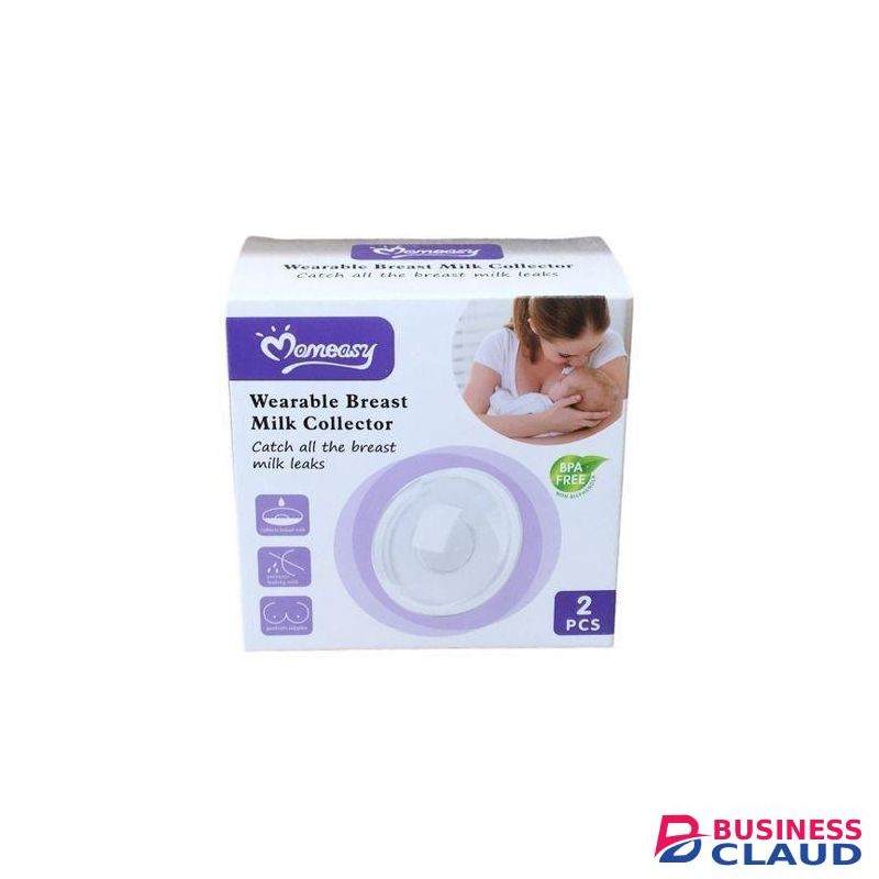 Momeasy Mom Easy Reusable BPA-free Wearable Milk Collector(2 Pcs) With A Plug