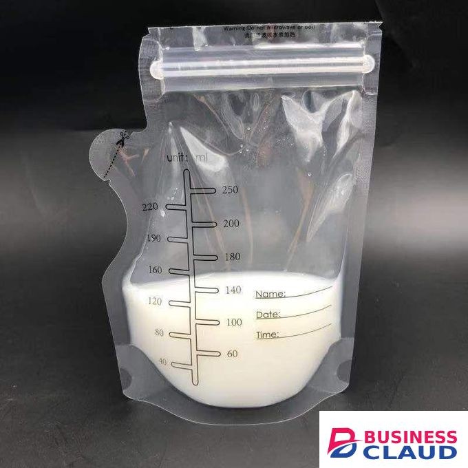 30Pcs/Box Milk Storage Bags Leakproof Pre-Sterilised Reusable Portable Baby Breast Milk Storage Bags Freezable 100% BPA-free
