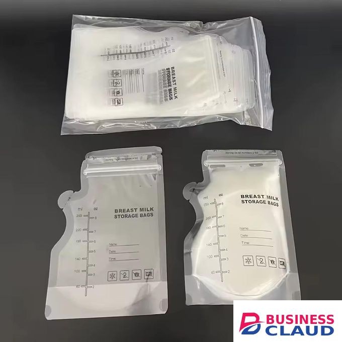 Milk Storage Bags 30Pcs/Box Leakproof Pre-Sterilised Baby Breast Milk Storage Bags Freezable Portable 100% BPA-free