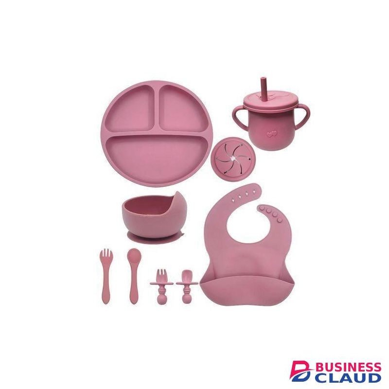 10 Pieces Baby Silicon Plate Silicone Baby Feeding Set Baby Feeding Utensils Best Price In Town - UNISEX