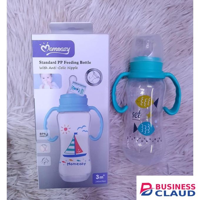 Momeasy Baby Feeding Bottle With Handle 240ml