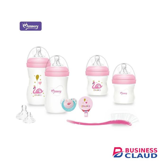 Momeasy Newborn Baby Feeding Gift Set - Pink