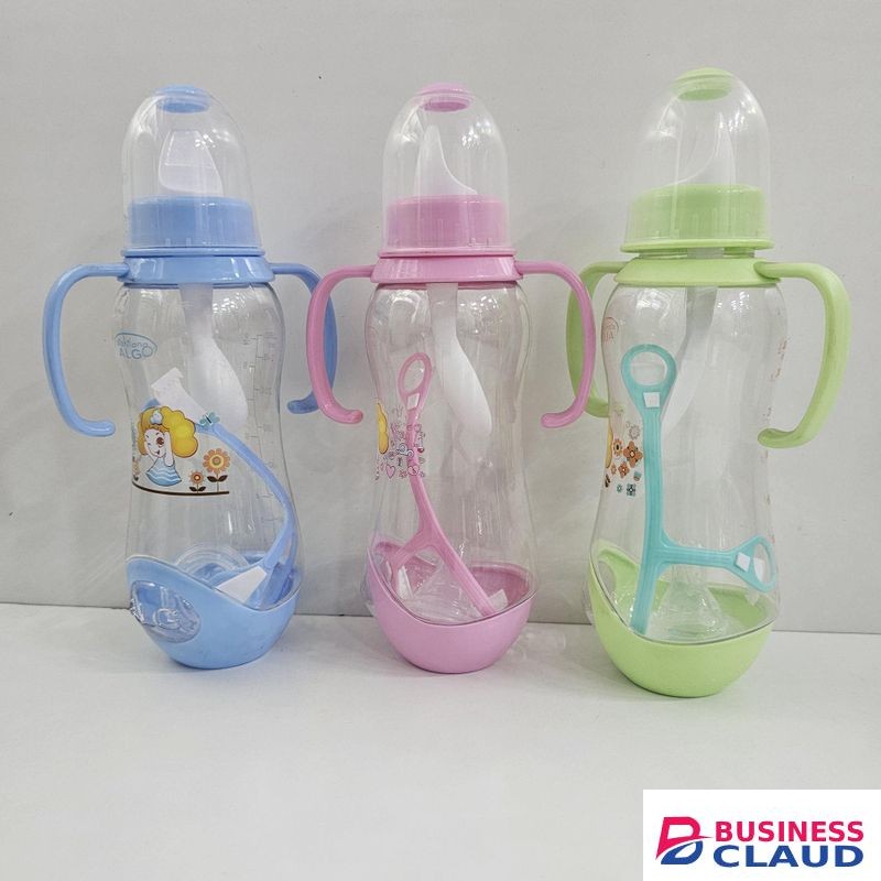 9 oz Baby Feeding Bottle with Handle (pack of 3)