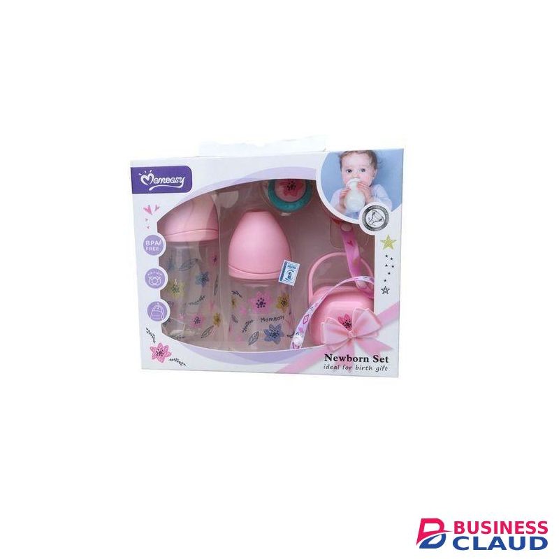 Mom Easy Elegant Baby Feeding Gift Set With Bottles And Pacifier