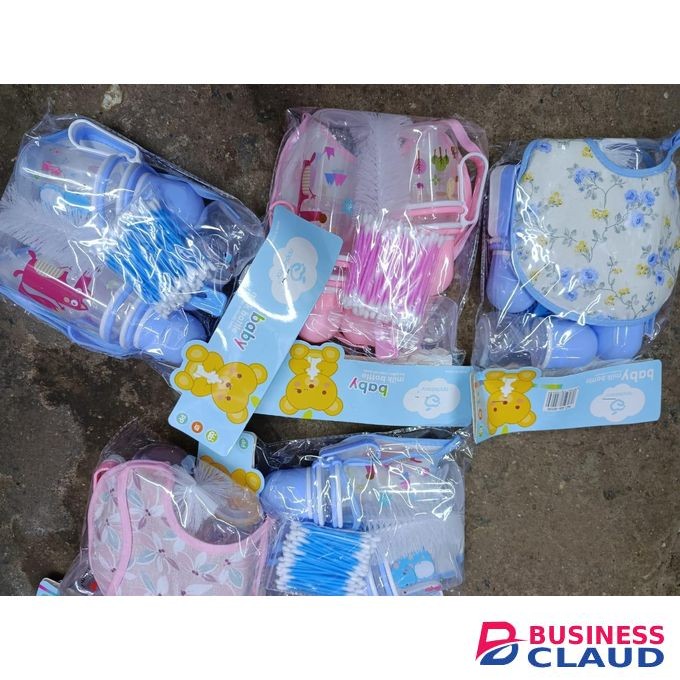 1 SET Newborn Milk Bottle Baby Feeding Set DIY Baby Gift Set