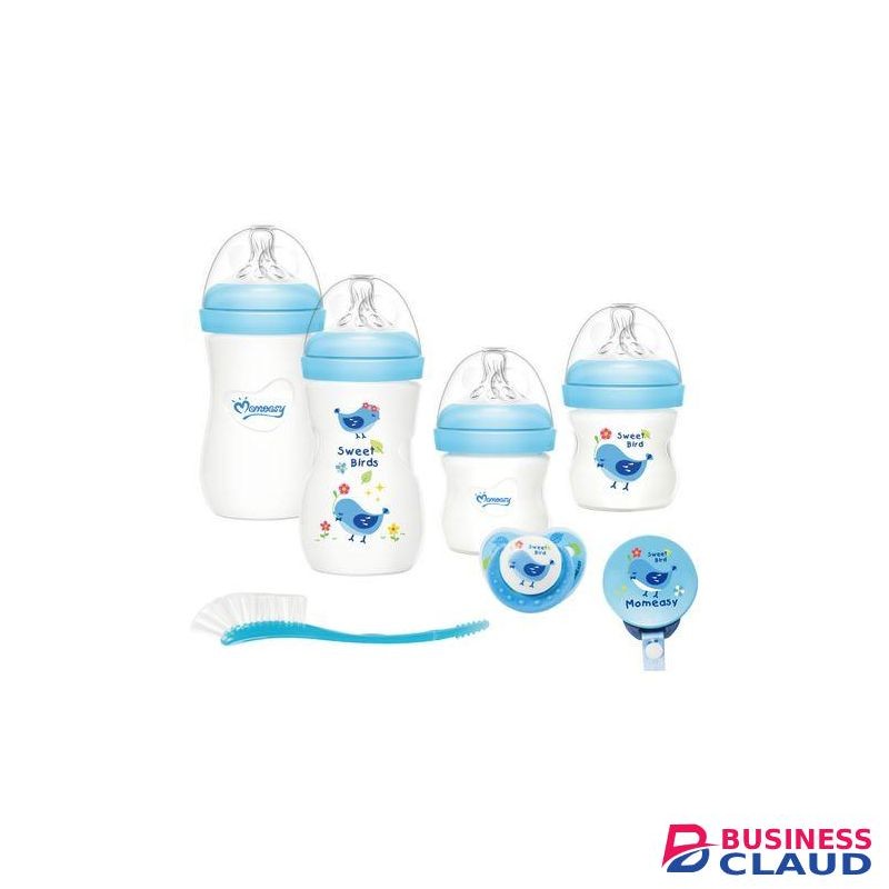 Mom Easy Bottle Set Feeding Bottle Newborn Gift Set Baby Gift Set Bottle Set Baby Feeding Blue Bottle Set