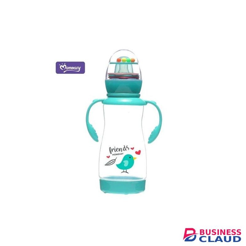 Mom Easy Baby Feeding Bottle With Anti-colic Nipple 240ml Green Baby Bottle
