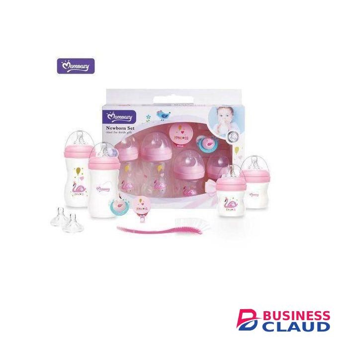 Newborn Feeding Bottle Gift Set - Ideal gift for new parents or baby shower, providing all essential feeding items in one set.
