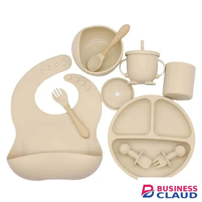 Baby silicon feeding set