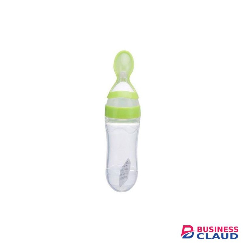 Silicone Or Weaning Baby Squeeze Feeding Spoon