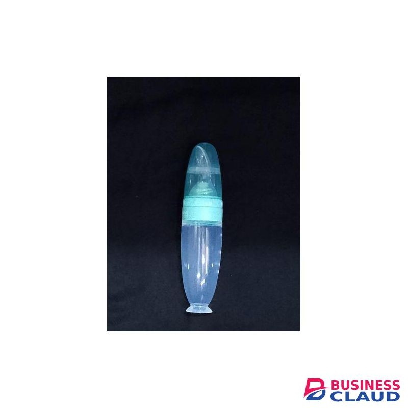Mom Easy Baby Squeeze Feeding Bottle With Silicone Spoon- 240 Ml