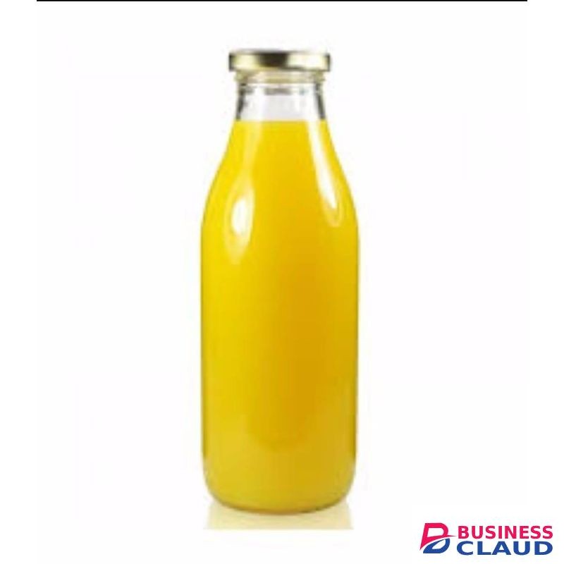 3 pieces-Clear Milk/ Juice/ Smoothie/ Water Glass Storage Bottles With Air Tight Lid (450ML)