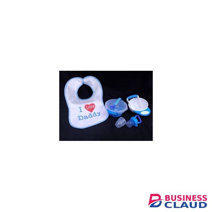4 Set Weaning Pack : Bib, Masher,fruit Pacifier,,feeding Bowl