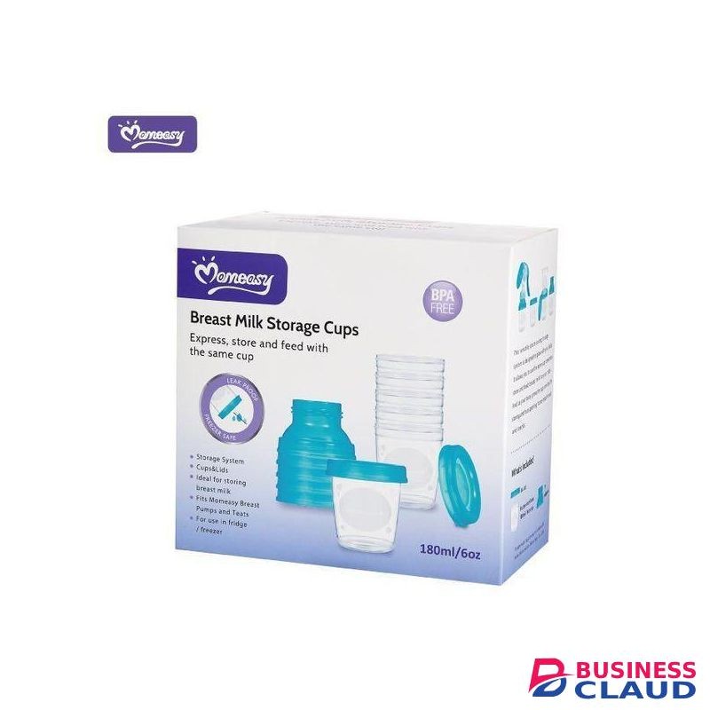 Momeasy 6pcs Breast Milk Storage Cups - 3in1 Convenience: Seamlessly express, store, and feed using the same cup