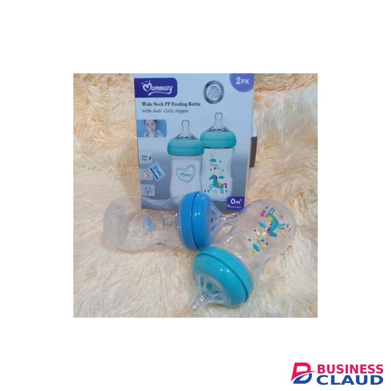 Mom Easy 240ml Wide Neck Feeding Bottle With Soft Nipple