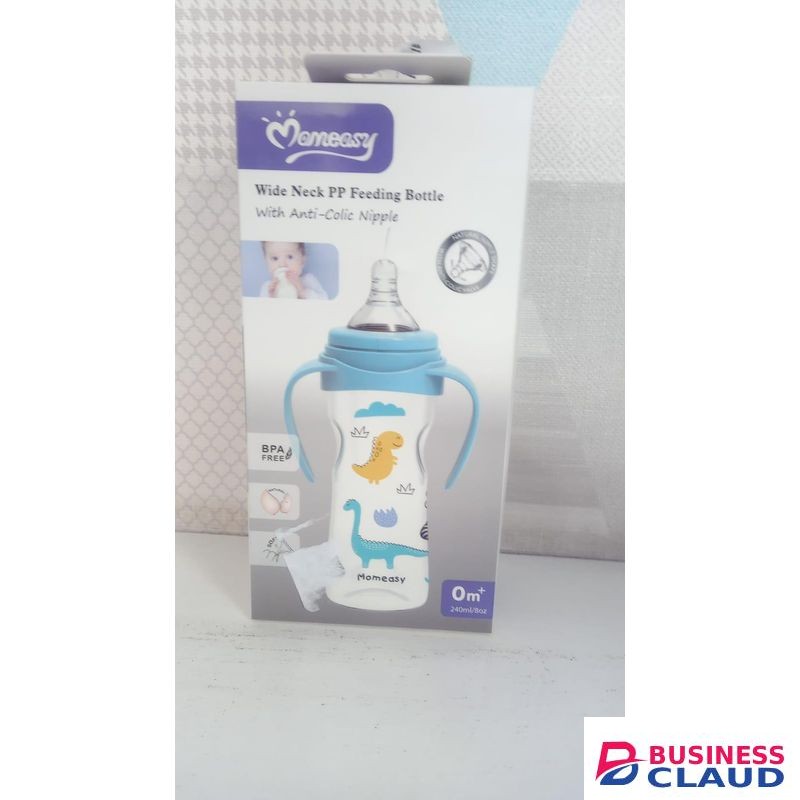 Mom Easy Wide Neck PPP Feeding Bottle with Anti-Colic Nipple