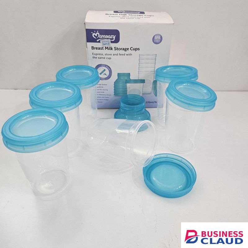 Mom Easy 6 Pack Breast Milk Storage Cups : Pump, Store & Feed