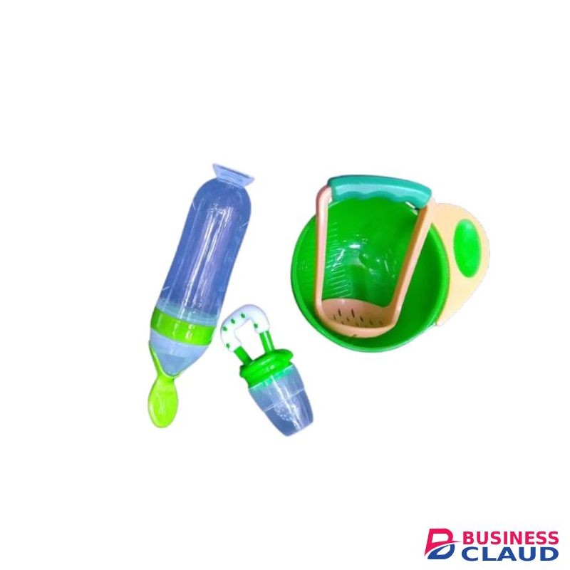 3 Pack Baby Weaning : Masher, Fruit Feeder, Silicon Squeeze Feeder..005