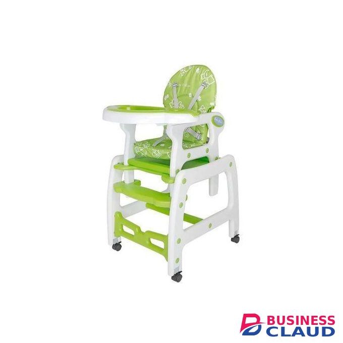 4 in 1 HIGH BABY FEEDING CHAIR. HAS ROCKING FUNCTION , CONVERTS TO A CHAIR AND A TABLE