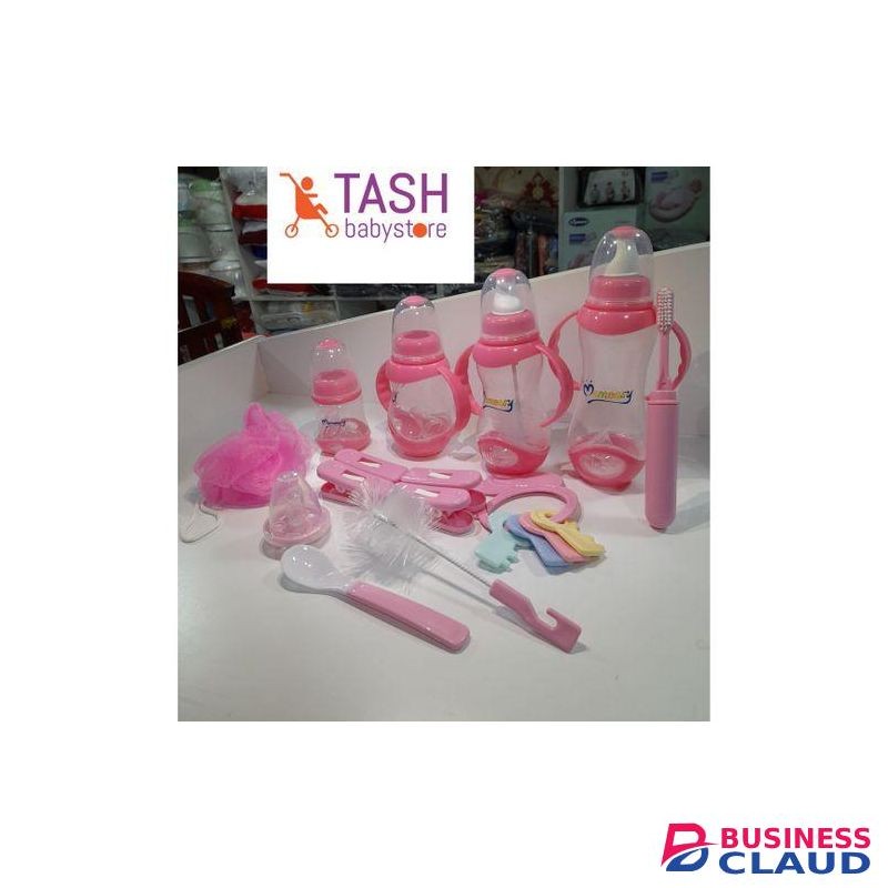 Mom Easy Elegant Baby Feeding Bottle Set( Pink)