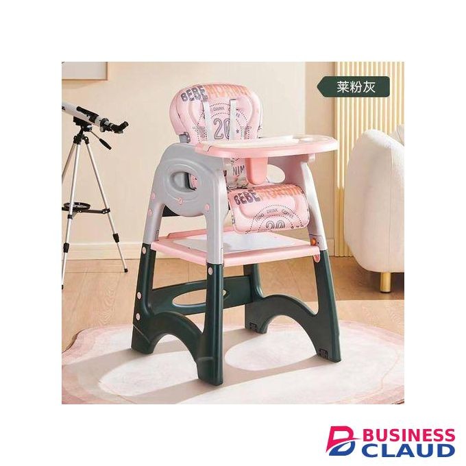 4 In 1 Convertible Baby High Feeding Chair-Pink