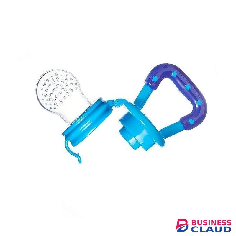 Baby Fruit Feeder & Teething Pacifier - Food-Grade Silicone Fresh Food Nibbler - Toddler Fruit Pouch with Easy-Grip Handle for Safe Self-Feeding & Teething Relief