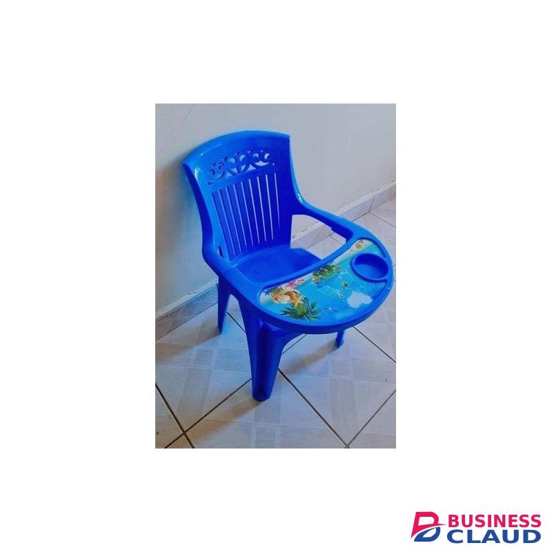 PLASTIC FEEDING CHAIR /ARM CHAIR FOR KIDS DARK BLUE