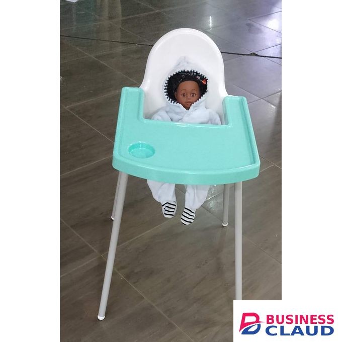 blue feeding chair