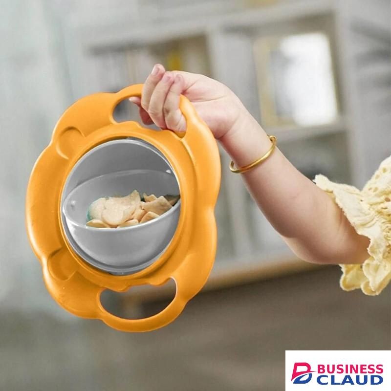 360 Degrees Rotation Baby Magic Bowl Spill Resistant Snack Bowls For Toddlers