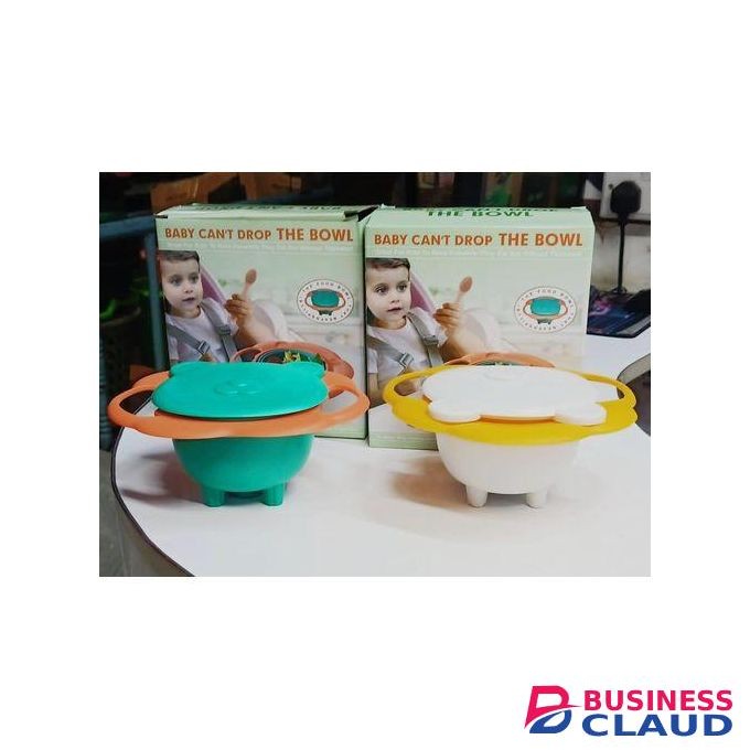 360 degrees free rotational baby bowl no food to spill over