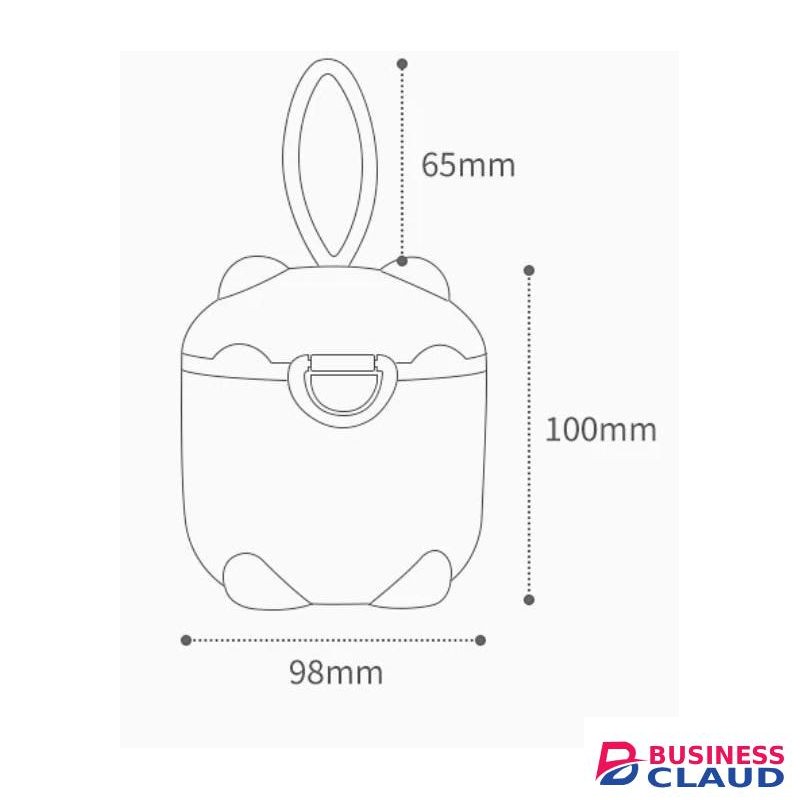 Portable baby milk powder storage box, cream food container, baby milk powder snacks Large Size