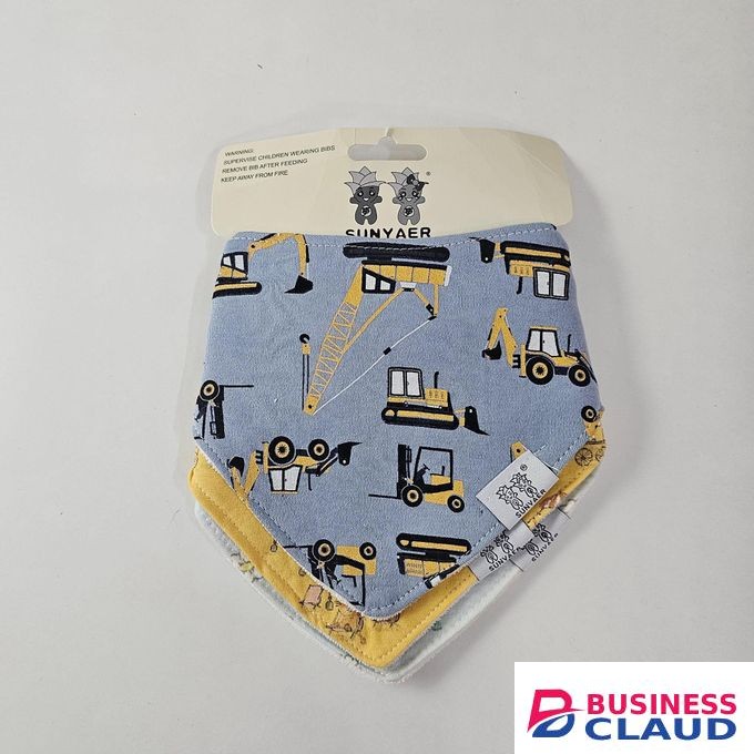 Baby Drool Bibs – Set of 3, Soft, Absorbent & Stylish