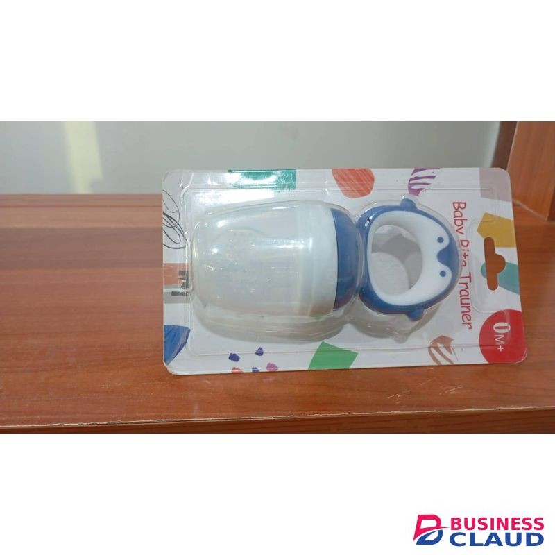 Baby fruit feeder or pacifier designed to safely introduce infants to solid foods.