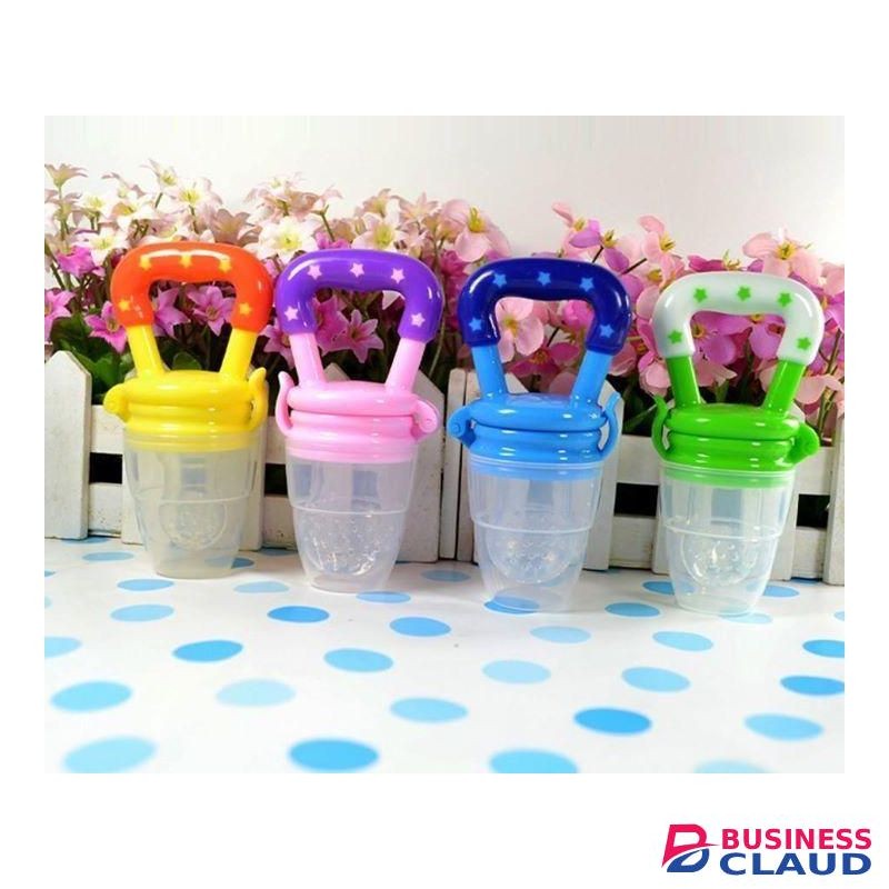 Baby Fresh Fruit Food Feeder Pacifier (2 Pack) /Training Massaging Toy Teether /Food Grade Soft Safe BPA-Free Silicone Pouches/ Babies Toddlers Infants Kids
