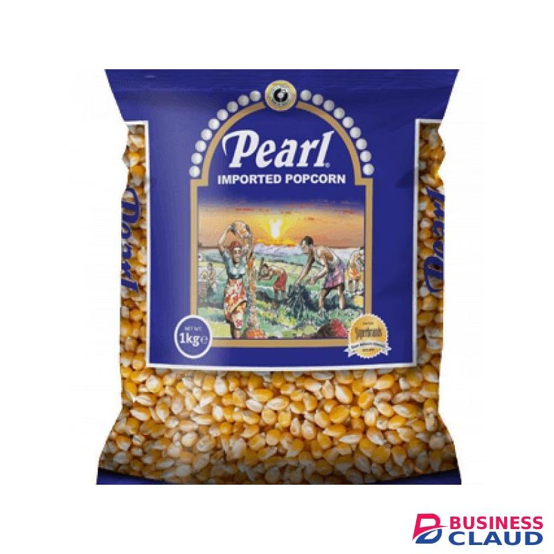 Pearl Raw Popcorn Kernels 1kg Premium Quality Popcorn Seeds for Homemade Popcorn Non-GMO, No Additives